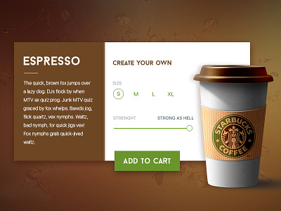 Coffee Product Card app card coffee design gradient product starbucks ui website