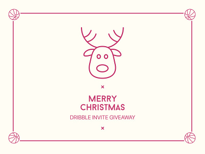 Dribbble Invite Giveaway dribbble flat freebie giveaway invite present simple sleek