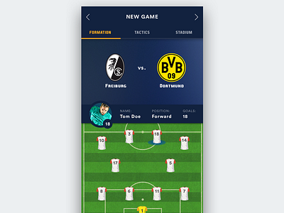 Soccer Manager App Ui