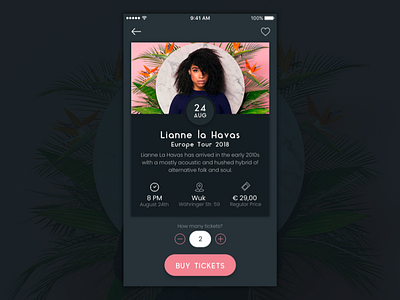 Ticket App UI Design