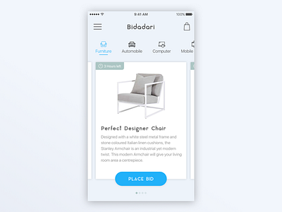 Bidding App UI Design