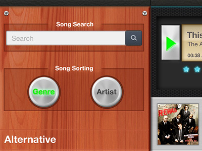 Music App app application leather mixer music sound