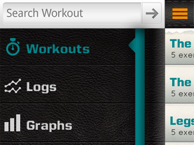 Hit The Gym android app application fitness gym sport ui design