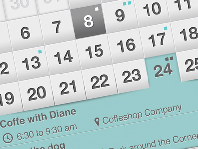 Calendar App Interface