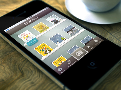 Zimfresh Greeting Cards app birthday card greeting card iphone reminder ui design