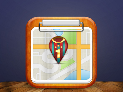 Sports Map Icon app football icon ios jersey map soccer sport sports wood