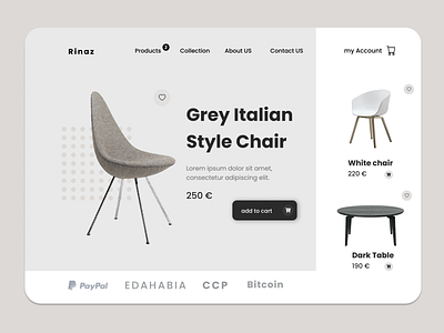 Furniture - Web Design design figma furniture graphic design modern web design website