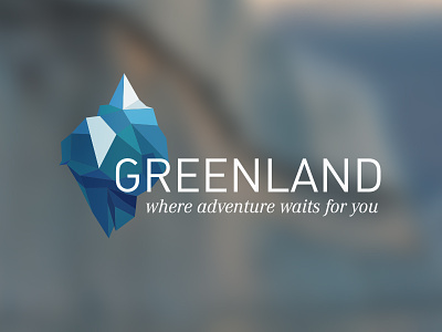 Greenland branding ci greenland iceberg lowpoly nationbranding