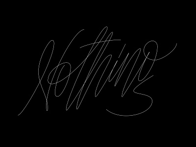 nothing black bulgaria calligraphy experiment letter letters nothing vector