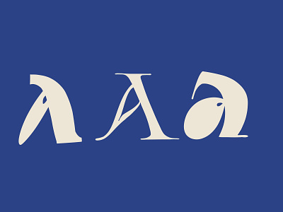 Some variation of letter A