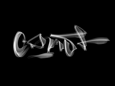 Cosmos black brush calligraphy experiment letter letters photoshop sofia