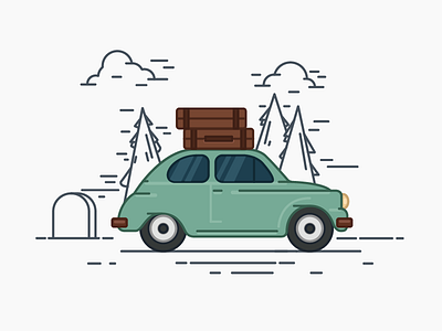 Travelling design icon illustration travel vector web