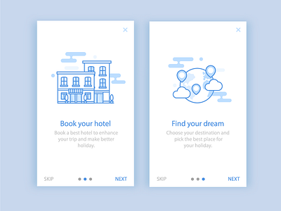 Travel app onboarding design icon illustration onboarding ui ux