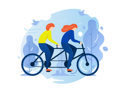 Cycling cycling design illustration vector