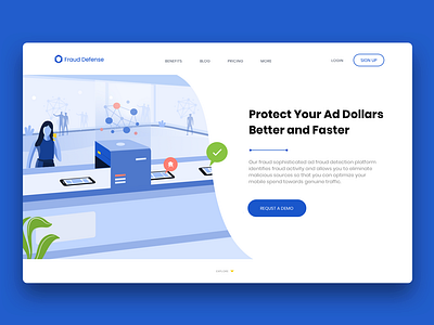 Landing page illustration brand design illustration ui ux web