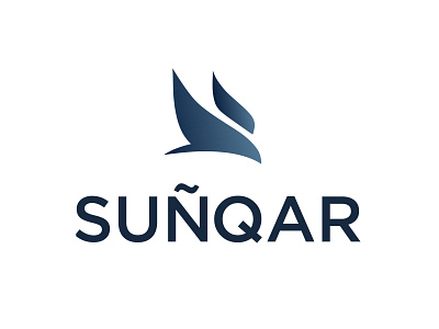 SUNQAR logo, bird logo design branding graphic design illustrator logo