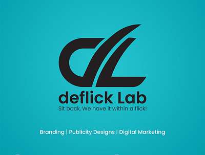 deflick Lab branding deflick lab design digital marketing illustration kochi latest design logo logo desgns poster design typography
