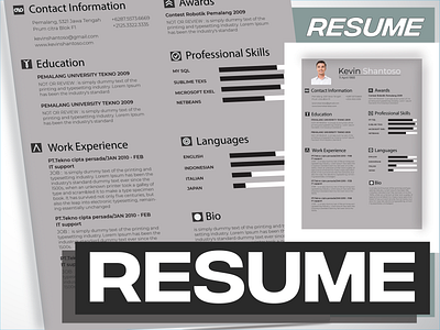 RESUME CV | DESIGN RESUME | SIMPLE MODERN