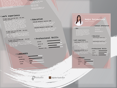 design cv | resume cv style women | style modern flat