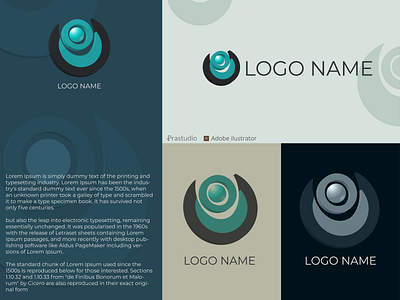 THE CIRCLE HUMAN | LOGO SIMPLE 3D abstract logo
