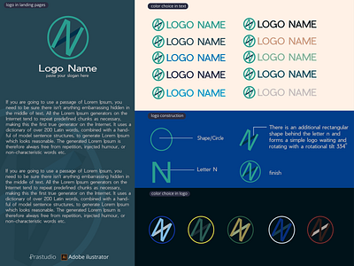 SIMPLE LOGO | LETTER N | LOGO WAITING logo simple