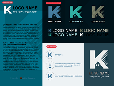 letter K | logo simple little house | logo fast