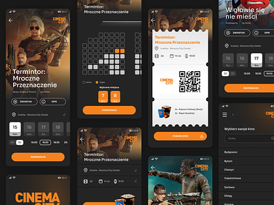 Cinema City App Design Concept app cinema cinemaapp cinemacity designapp mobile movies movietheatre