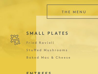 All Night Long art deco chic interactive menu modern ui ux web