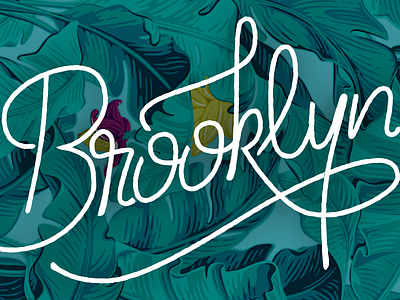 Brooklyn brooklyn custom type hand drawn handtype lettering monoline rough type typetuesday typography vintage
