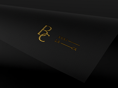 BC Logomark artist brand branding design gold foil icon logo mark monogram monogram letter mark musician print typography