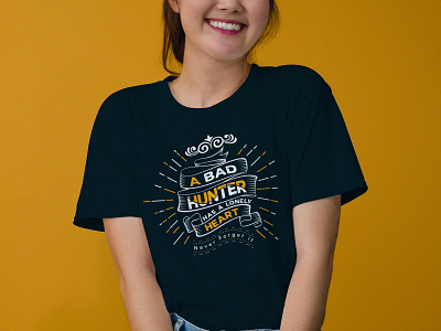 Bad Hunter - Beautiful Typography T-shirt