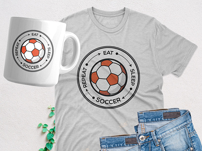 Soccer | Graphic Design | T shirt | Coffee Mug coffee cup coffee mug creative freelancer graphic graphic design freelancer illusrtrator minimal minimalism minimalist modern photoshop professional shirts tshirt designer tshirts typography unique vector vintage