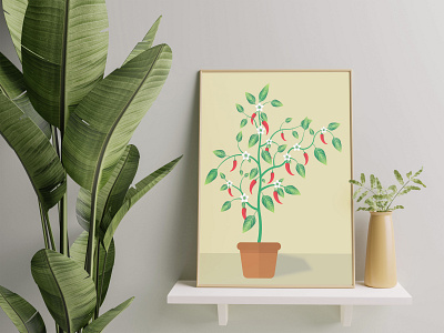 Pepper, tree | illustration | Graphic Design artist creative designer freelancer graphic design graphic designer graphics illustration illustrator logo minimal modern photoshop professional top designs trendy typography unique wall art wall paint