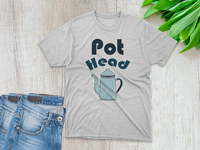 Tea pot graphic t-shirt and merchandise design