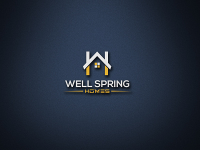 Wellspring Homes brand logo custom logo designs expert flat logo graphic designer graphics illustrator logo logo creation logo design logos minimalist modern logo professional real estate real estate logo simple logo trendy unique