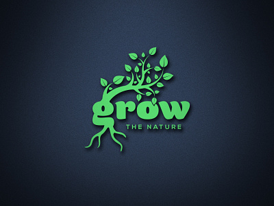 Grow brand brand logo branding business logo creative flat logo graphic design graphic designer illustrator logo logo creation logo design logo designer logo maker minimalist modern logo photoshop professional unique vintage