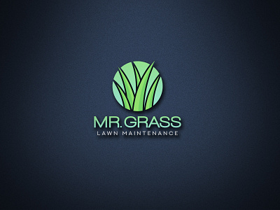 Mr. Grass brand logo branding business logo creative flat logo graphic design graphic designer illustrator logo logo creation logo design logos minimalist modern logo photoshop professional unique vintage