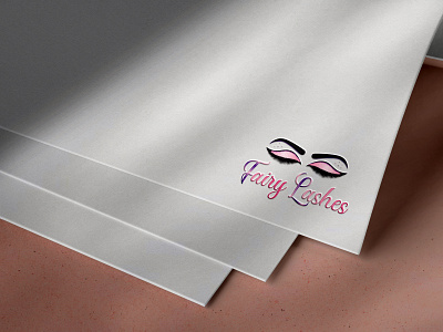 Fairy Lashes beauty logo business logo creative designs feminine logo graphic design illustrator logo logo creation logo design logo maker modern parlour logo photoshop professional unique