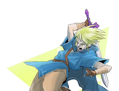 Triforce Strike character design concept art fan art illustration