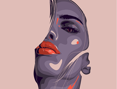 Stare digital art digital portrait illustration illustrator portrait vector vector art