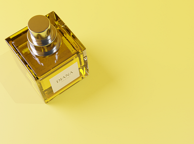 Perfume - DIANA 3d 3dmodeling blender blender3d branding design logo