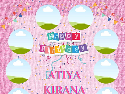 Kirana's Milestone baby baby milestone canva design graphic design illustration milestone poster
