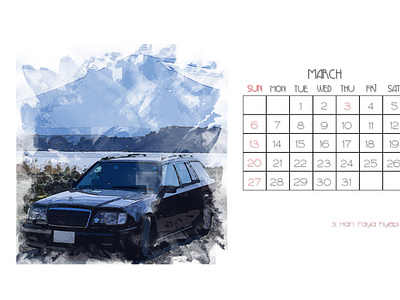 2022 Car Calendar Piece 2