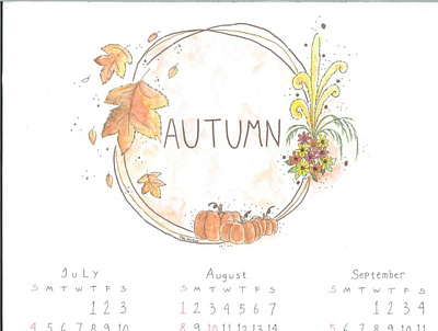 2021 Calendar 2 2021 calendar 4 seasons 4seasons adobe photoshop autumn calendar design graphic design seasons