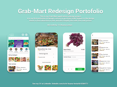 Grab Mart Redesign Application grab grab indonesia grabmart ui design ui ux design ui ux designer ux designer