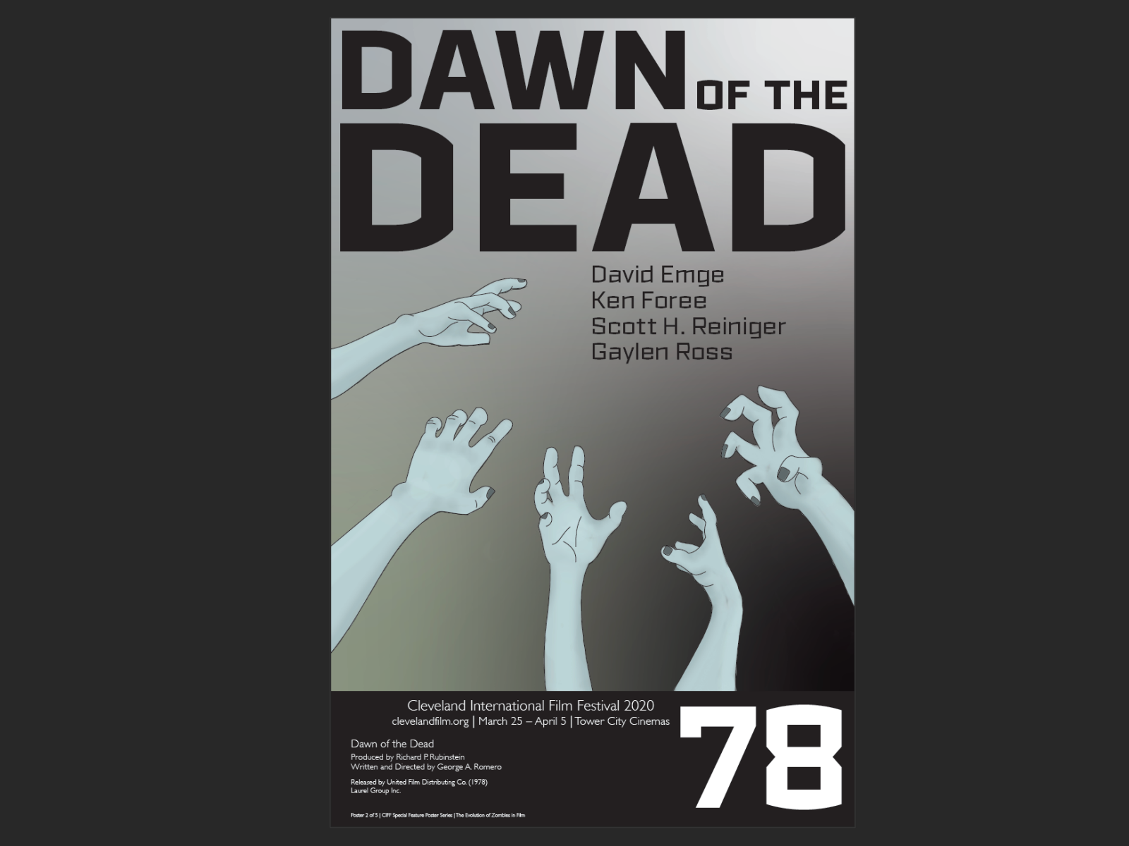 The Evolution of Zombies in Film Poster Series by Emilee Mapes on Dribbble