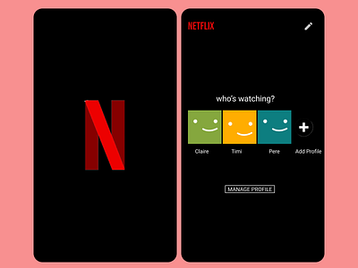 Netflix app design figma nigeria typography ui ux