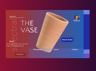 The Vase app design figma typography ui ux