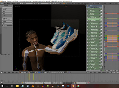 TH Zaioid "4th Dimension" Animation WIP 3d animation 3d model character design hanks sneaker design sneakers th aquoid th zaioid tzaih