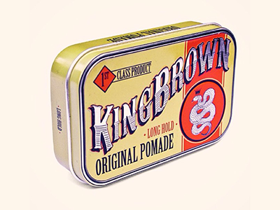 Kingbrown Pomade branding design product